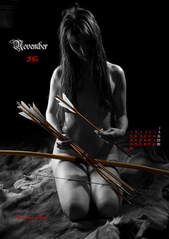 Bogen-Aktkalender-2015 | 11_2015_Huntergirl 